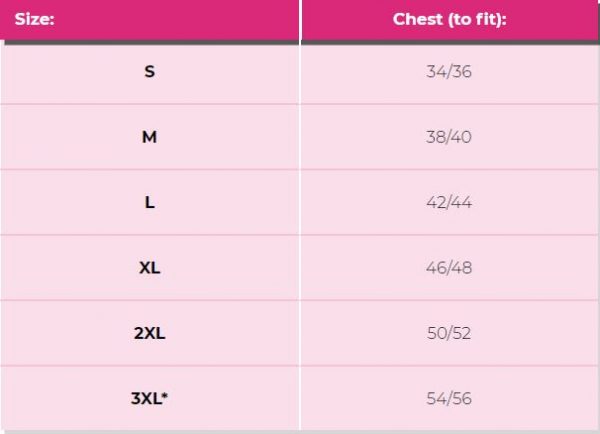 Tshirt-sizes